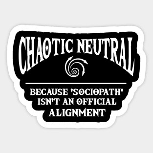 Chaotic Neutral Sticker